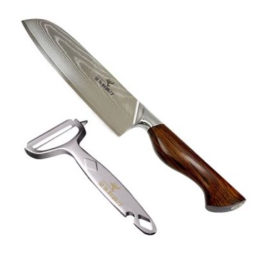 金永利鋼刀 NK3a龍紋大馬士革鋼 蔬果料理三德刀17cm (送鋅合金刨刀)