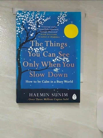 【書寶二手書T9／心靈成長_RKL】The Things You Can See Only When You Slow Down: How to be Calm in a Busy World_Haemin Sunim,  Chi-Young Kim