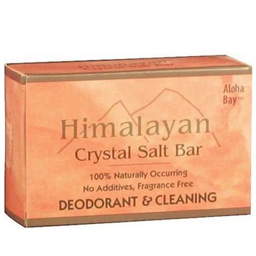 Himalayan Bath Salts and Scrubs Crystal Bath Bar Unscented 9 oz by Aloha Bay