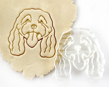 Cavapoo 貴賓犬造型餅乾模具