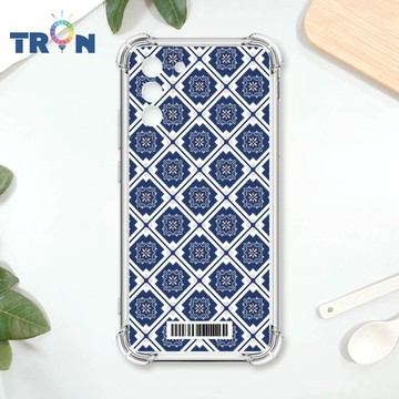 TRON 三星 S21 PLUS 幾何復古花磚C款 四角防摔載具殼 軟殼 手機殼