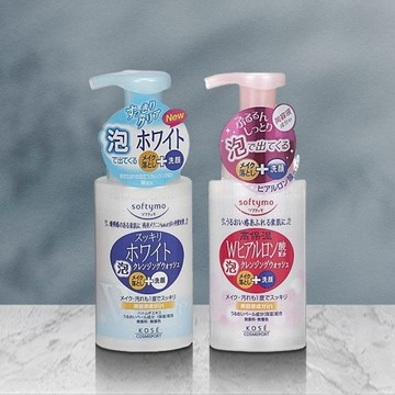 【日系報馬仔】日本 Kose 高絲 Softymo 嫩白卸粧 洗顏 ／玻尿酸卸粧 潔顏 慕絲 200ml D319699