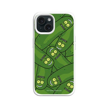 iPhone 15 SolidX 白 - 瑞克和莫蒂 Rick and Morty - 罐子裡的泡菜瑞克