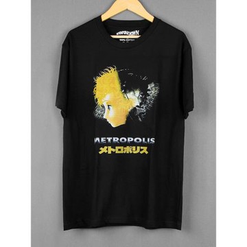 大都會Metropolis大友克洋賽博朋克科幻動漫純棉夏季印花短袖T恤
