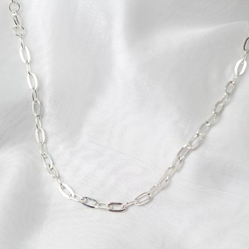 【SWS飾品】個性粗鍊條項鍊  抗過敏 純銀項鍊 情侶 閨蜜 對鍊