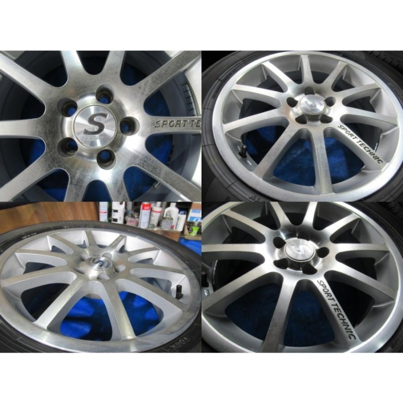 激安即決！SPORT TECHNIC 16-6.5J 5H/100 ET35 + YOKOHAMA 205/55R16  中古4本！ニュービートル/ゴルフ/ボーラ等 T005534 | LINEブランドカタログ