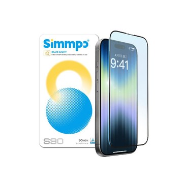 Simmpo iPhone 18 Pro/17 Pro/17/16 Pro S90 AR透明抗藍光護眼保護貼
