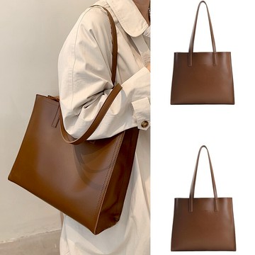 秋冬款休閑大包包女2021新款潮時尚手提單肩包百搭ins網紅托特包