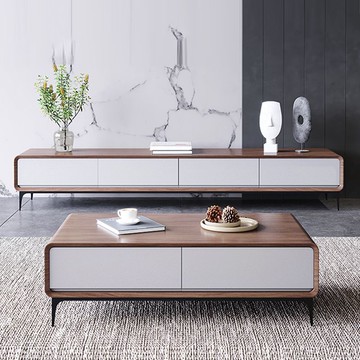 公司貨附發票 電視櫃 全實木電視機柜新中式黑胡桃木色小型極簡超窄簡易超薄落地電視柜 快速出貨