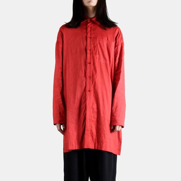 側高衩寬版襯衫