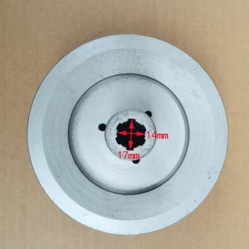 【臺灣熱銷】水冷單缸柴油機汽油微耕機傳動軸17-125雙槽B型三角帶皮帶輪/帶軸