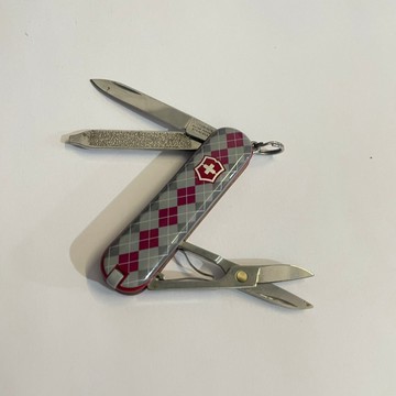 [沐沐屋］victorinox 維氏 58mm經典七用印花瑞士刀 蘇格蘭菱紋