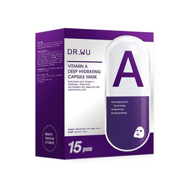 DR.WU 達爾膚 維他命A保濕修復膠囊面膜15入組