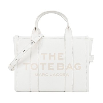 MARC JACOBS The Leather TOTE 皮革兩用托特包-小/白 H004L01PF21140
