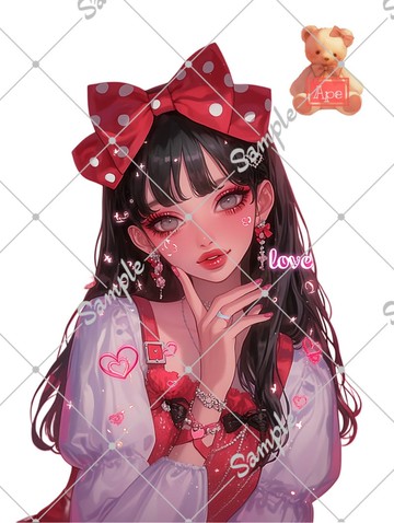 原創人物貼紙 裝飾貼紙 內含 5 枚