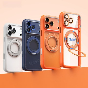 360度旋轉支架 Magsafe磁吸 適用於 蘋果 iPhone 17 16 15 14 13 pro max 手機殼