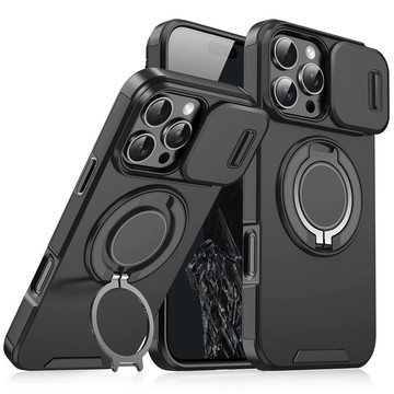 360隱藏支架 軍規防摔殼 適用於 蘋果 iPhone 17 16 15 14 13 12 11 Pro max 手機殼