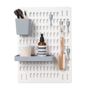 莫菲思 洞洞板 免釘 免打孔 多功能置物收納大洞洞板