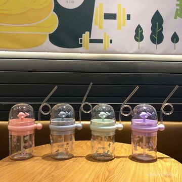 【優選好物】新款創意兒童鯨魚杯高顏值寶寶水杯帶吸管網紅杯子可愛噴水杯女jioyh VHpD