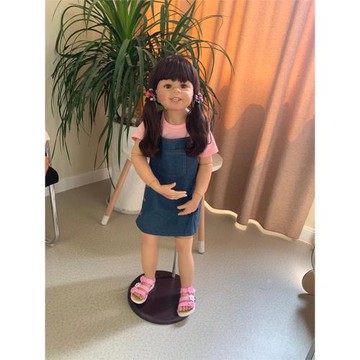 98厘米三歲女童仿真娃娃 真人比例 可愛童裝模特 攝影道具娃娃