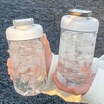 ✨精選好物✨簡約搖搖杯 健身運動 高顔值水杯 女士戶外大容量杯子 便攜塑料杯 隨身水杯學生水杯 三層搖杯 水杯 搖搖杯