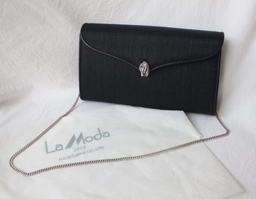 FOAK古著 /庫存新品/La Moda黑色馬毛古董包