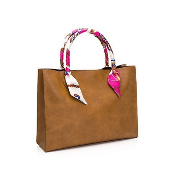 安垛 Bao - 皮革紋棕 (大)