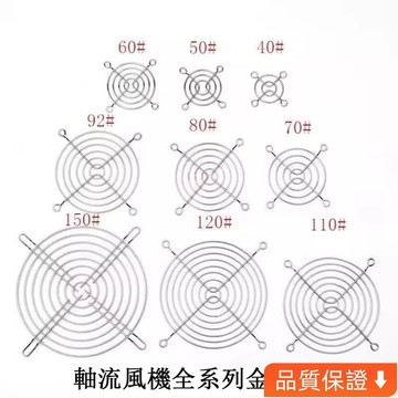 台灣出貨 4CM 5CM 6CM 8CM 9CM 12CM 14CM公分 散熱風扇風機鐵防護網 防護罩