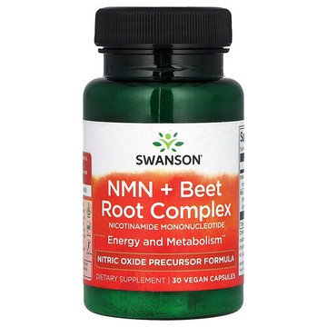 Swanson Vitamins, NMN + 甜菜根複合物，30 粒全素膠囊