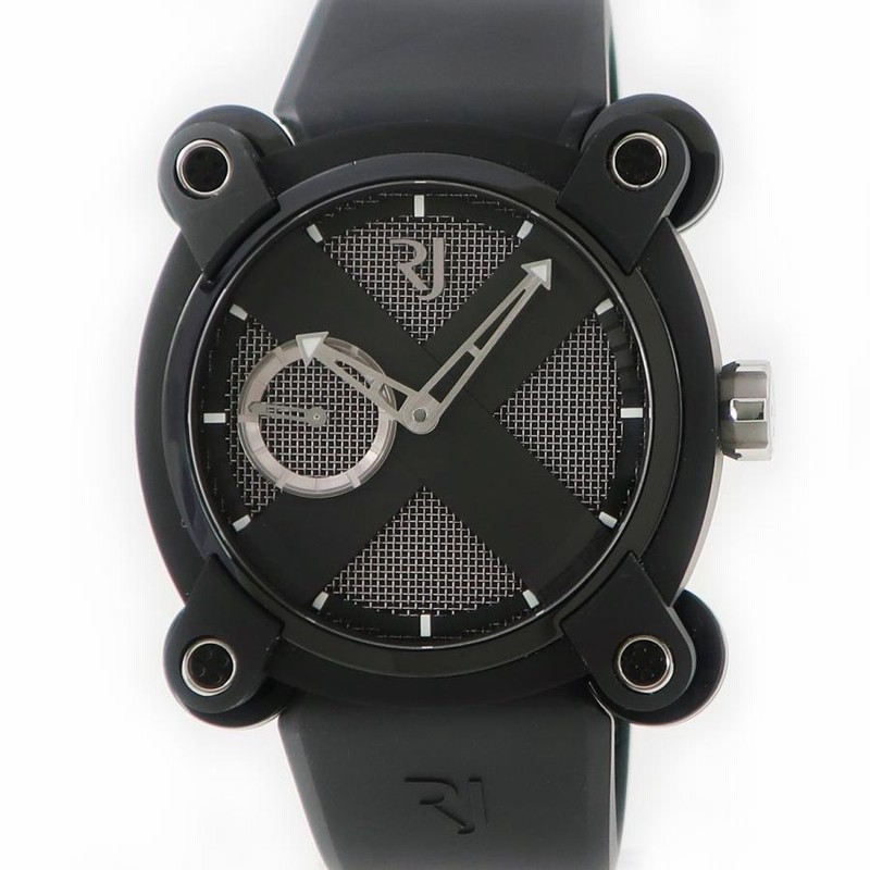 ロマンジェローム ROMAIN JEROME ムーンインベーダー M.A.U.IN.020.02 メンズ 腕時計 自動巻き ブラック 中古 |  LINEショッピング