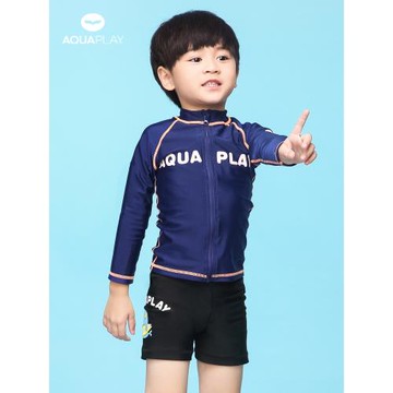 AquaPlay男童潛水服分體長袖防曬浮潛衣女顯瘦水母服速干透氣