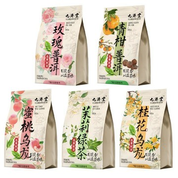 臺灣現/貨✨茶包  茶九濟堂茉莉綠玫瑰烏龍夏日繽紛冷泡茶5種原葉袋泡茶包組合型花茶