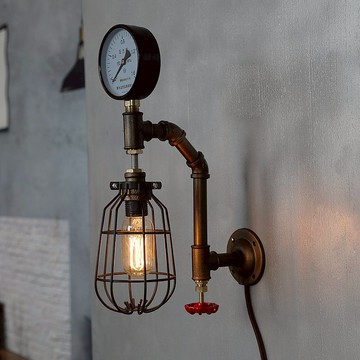 loft 工業風水管壁燈酒吧咖啡廳裝飾燈