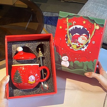 免運🔥聖誕節禮物高顏值禮品杯子精緻高檔禮盒送朋友閨蜜朋友同學伴手禮咖啡杯 茶杯 馬克杯 玻璃水杯 耐熱杯 陶瓷杯 水杯