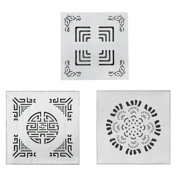 不銹鋼雨水篦子方形圓形裝飾窨井蓋地溝下水道蓋板格柵水篦子廠家[DD1106002]