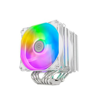 【享最高折300】SilverStone 銀欣 Hydrogon D120 ARGB 白色(雙塔雙ARGB風扇六導管CPU散熱器)/SST-HYD120W-ARGB
