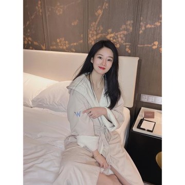 廣州W酒店睡袍女春秋男女浴袍五星級酒店超細纖維中長款情侶睡袍