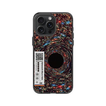 iPhone 15 Pro Max Clear 酷墨灰 - NASA - Behemoth Black Hole Found In An Unlikely Place - QR Code Edition