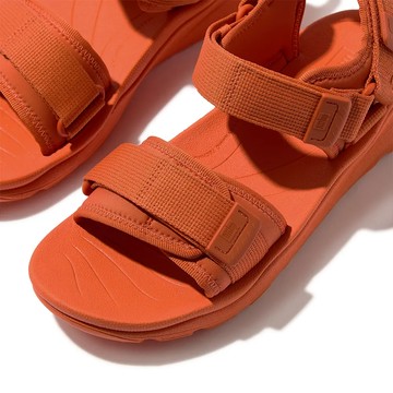 fitflop 防水可調式戶外涼鞋-蜜柑色