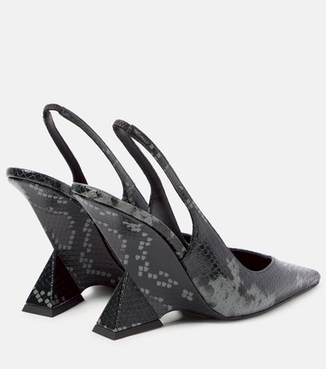 The Attico Cheope 105 leather slingback pumps