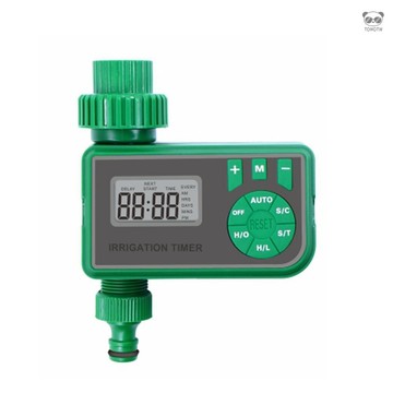 灌溉定時器 自動澆花定時器 園藝灌溉定時器 多功能定時灌溉控制器 超大液晶顯示屏 手動/自動模式可調 支持澆水時間/澆水