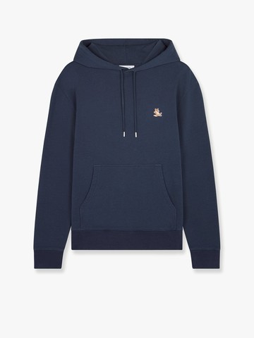 Cotton sweatshirt with iconic fox patch - MAISON KITSUNE - gender_Man
