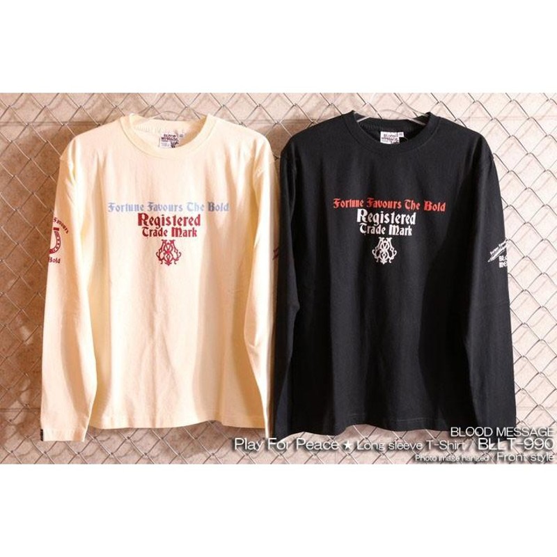 BLOOD MESSAGE Pray For Peace ロンT BLLT-990 長袖Tシャツ ブラッド