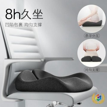 坐墊辦公室椅子墊久坐加厚不塌陷記憶棉座墊冰絲透氣男士屁墊
