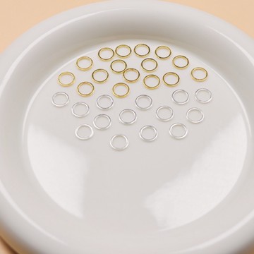 懶貓手作✨ 【50個裝】保色純銅閉口圈環手作diy收尾連接環單圈手鍊項鍊飾品 DIY配件 手作材料