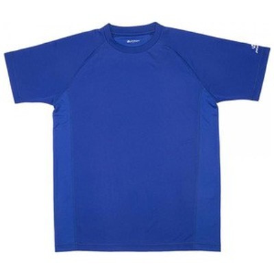 phiten トレーニングウェア RAKUシャツ SPORTS(SMOOTH DRY)半袖 無地  XO  ロイヤルブルー
