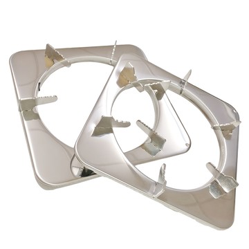 巧夫人 不銹鋼方型爐架  #430不銹鋼材質 加厚型 22.5公分 台灣製造  22.5 x 22.5 x 3.5cm  1個