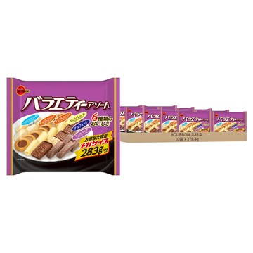 BOURBON 北日本 6種類綜合餅乾  牛奶軟餅乾 6包 + 阿爾夫特 6包 + 白奶油風味 6包 + 可可奶油風味 8包 + 巧克力風味 6包 + 咖啡風味 6包  10袋