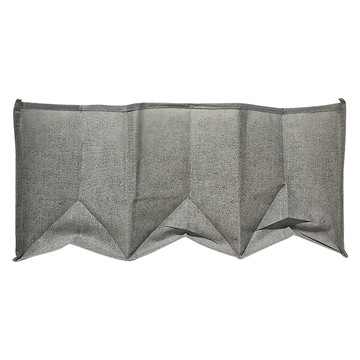 FANCYLIFE 衣櫥收納掛袋 可水洗 仿麻材質  三層灰色  1個