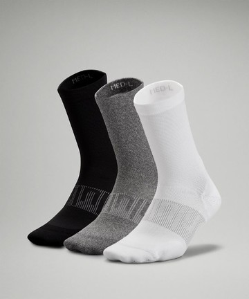 Power Stride Crew Socks 3 Pack Size Medium